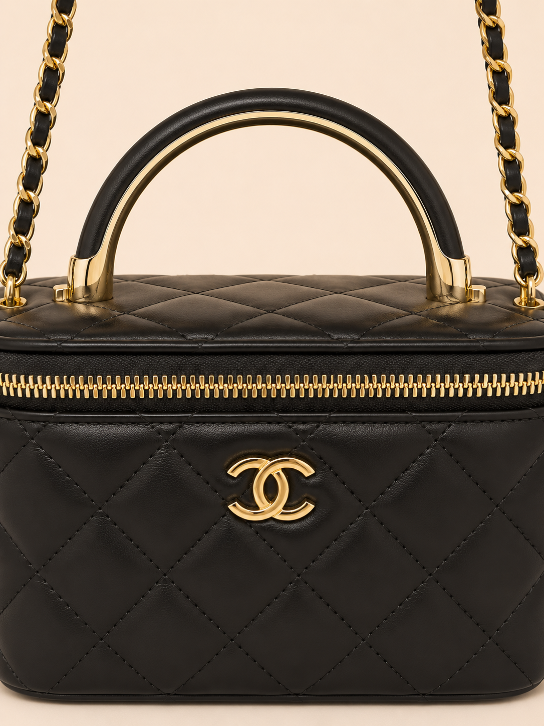 BOLSO DE MANO CHANEL NEGRO