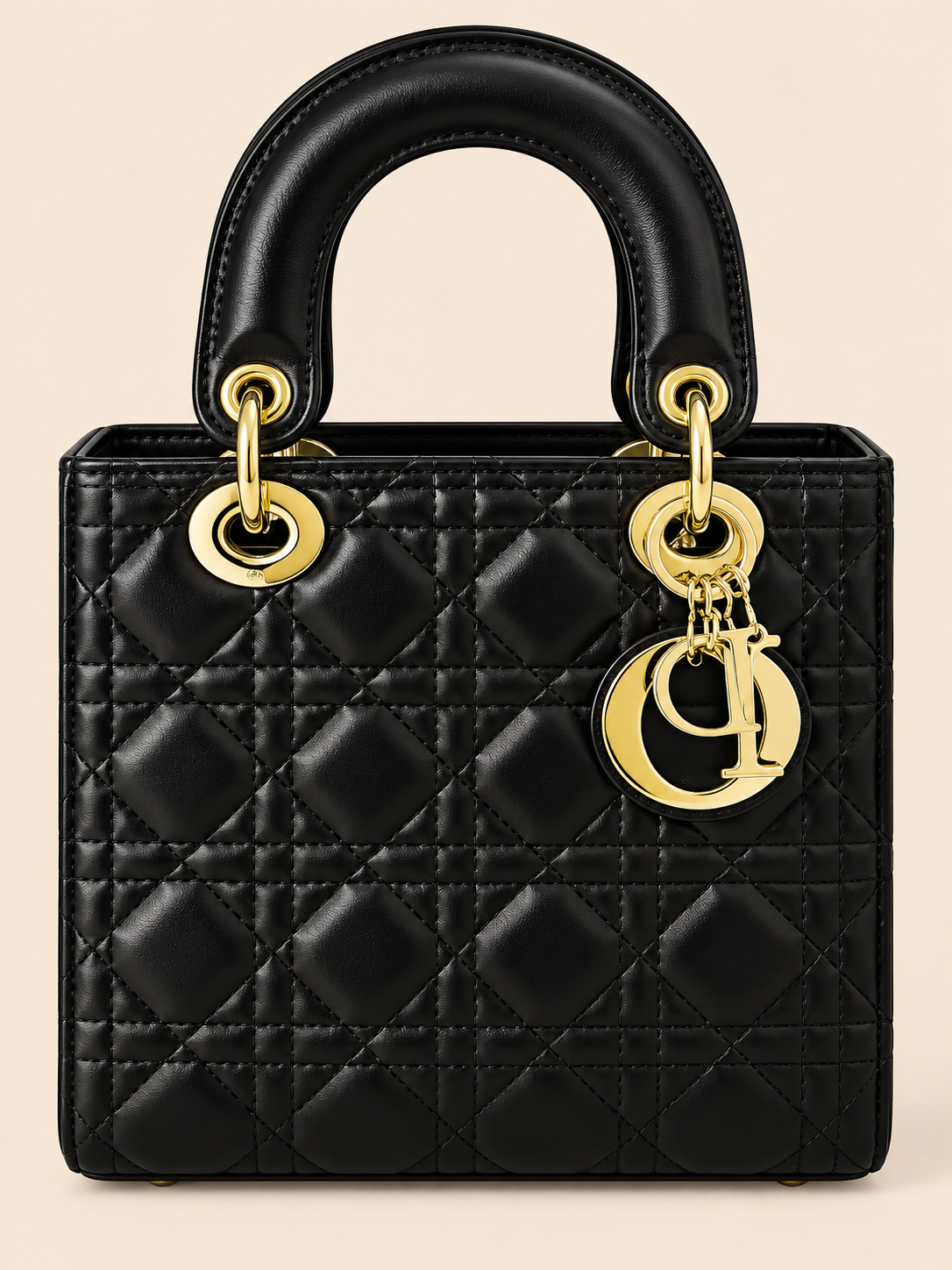 BOLSO DE MANO DIOR NEGRO