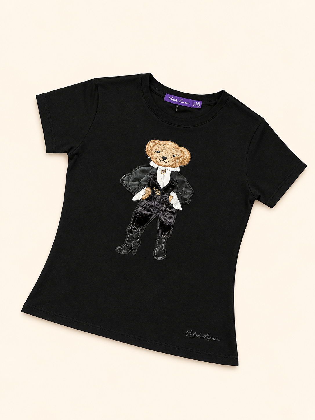 CAMISA POLO NEGRA OSO NEGRO