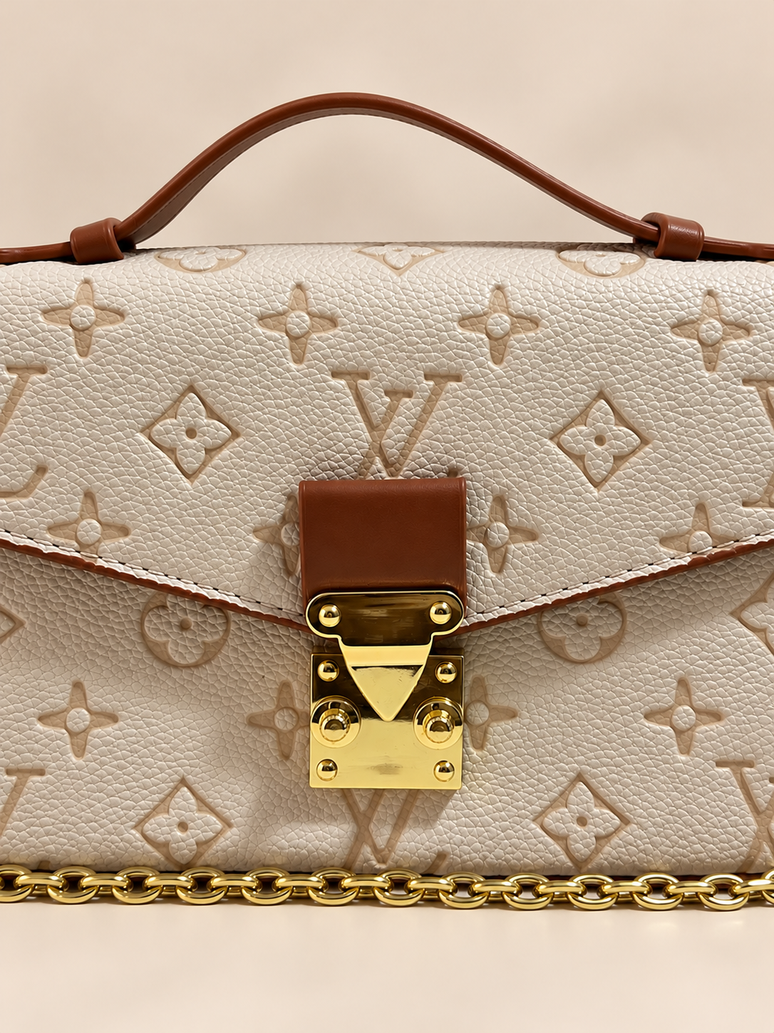BOLSO DE MANO LV BEIGE