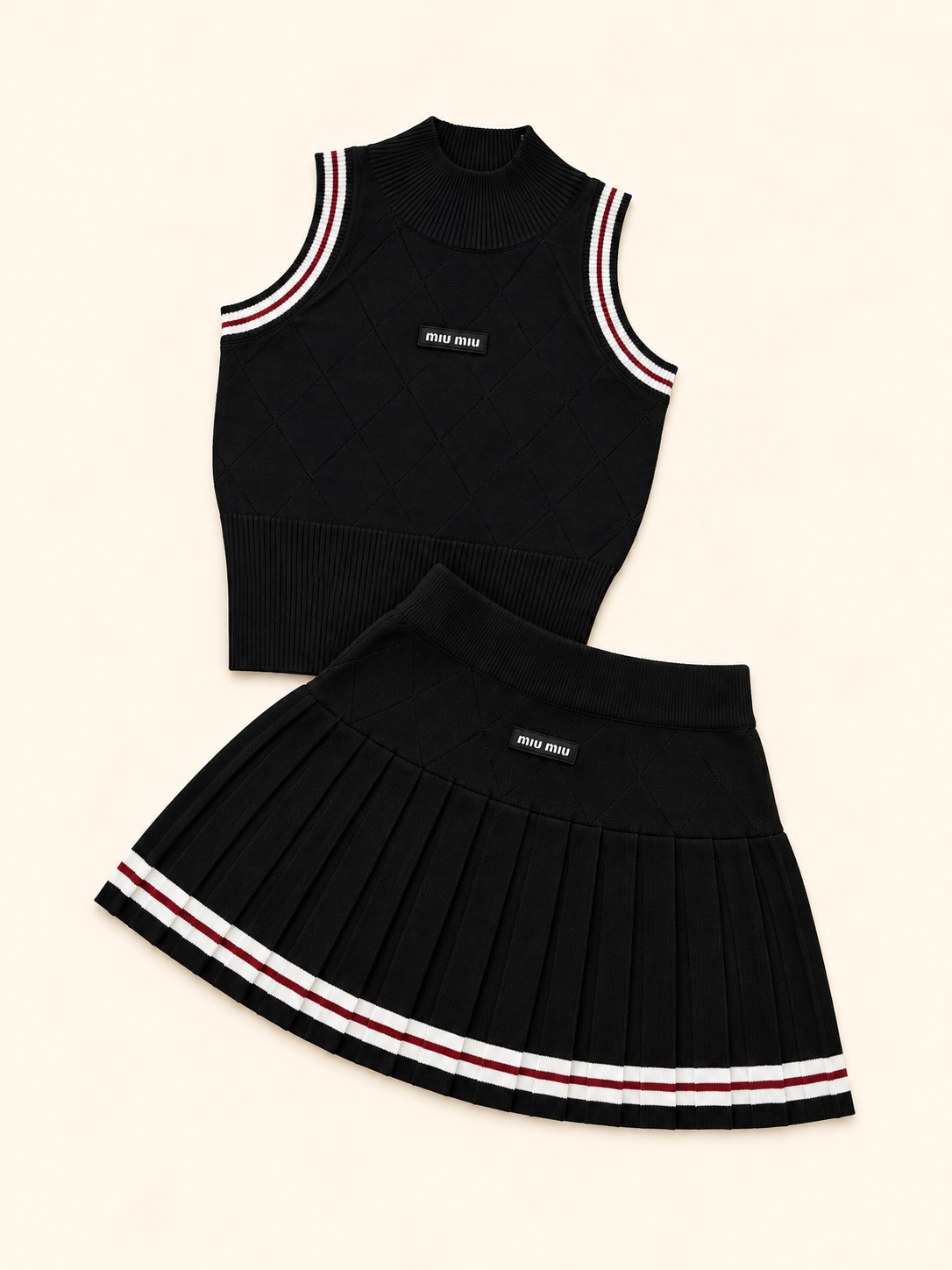 CONJUNTO MIU MIU NEGRO BÁSICA