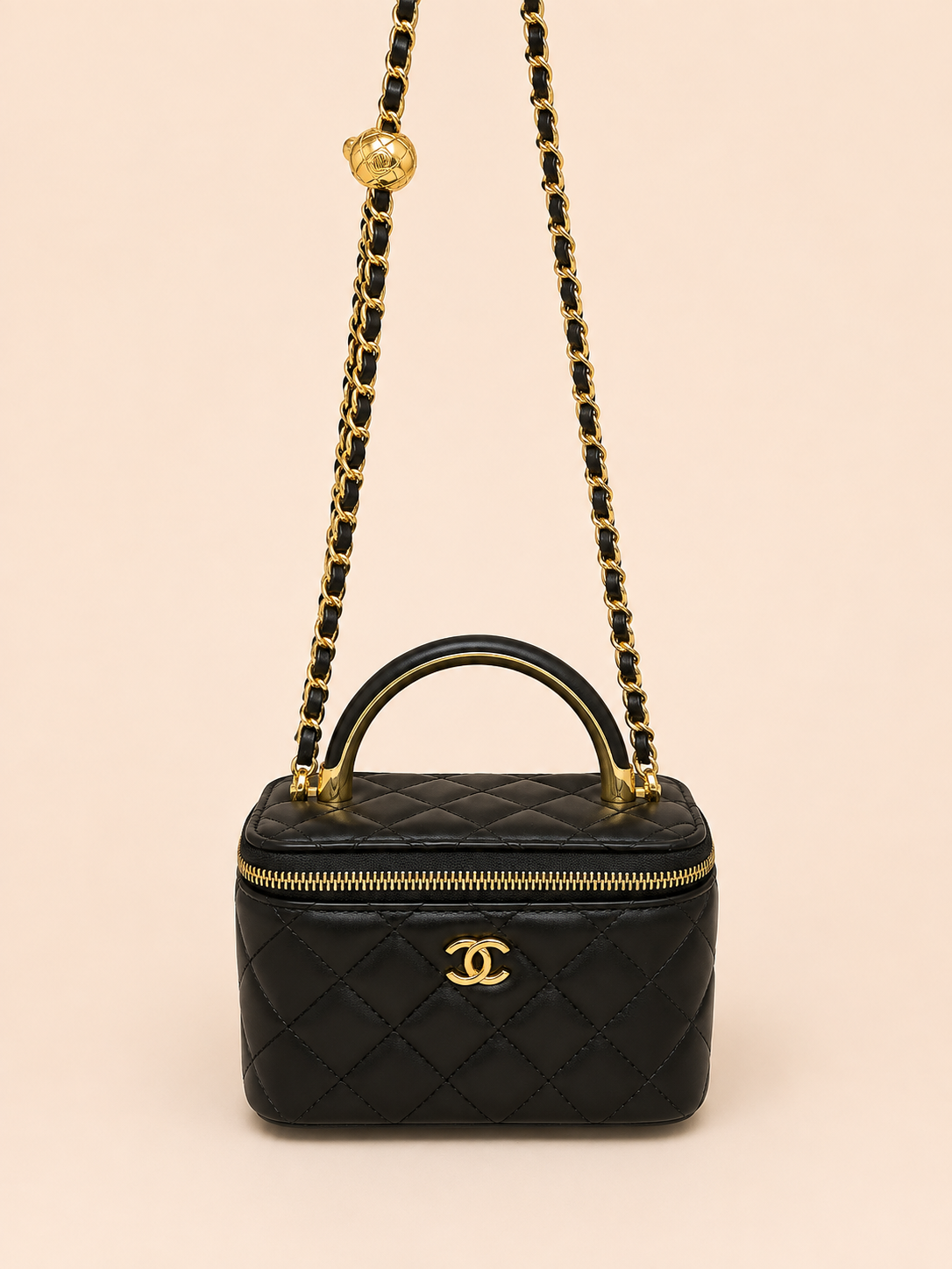 BOLSO DE MANO CHANEL NEGRO