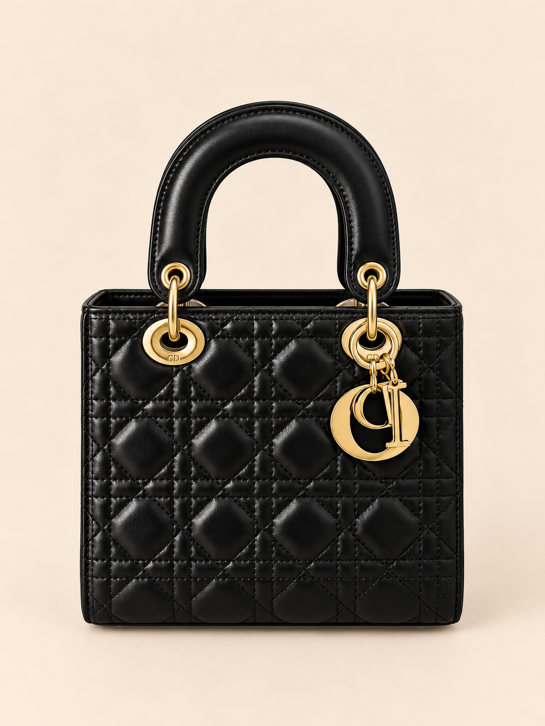 BOLSO DE MANO DIOR NEGRO