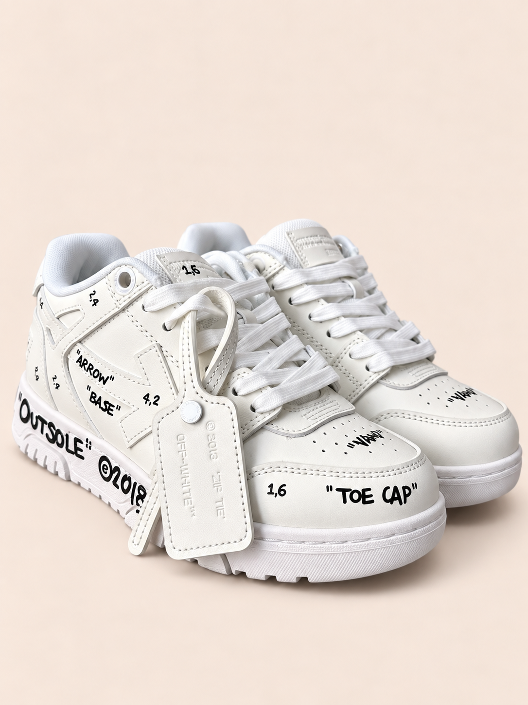 ZAPATOS OFF WHITE BLANCOS