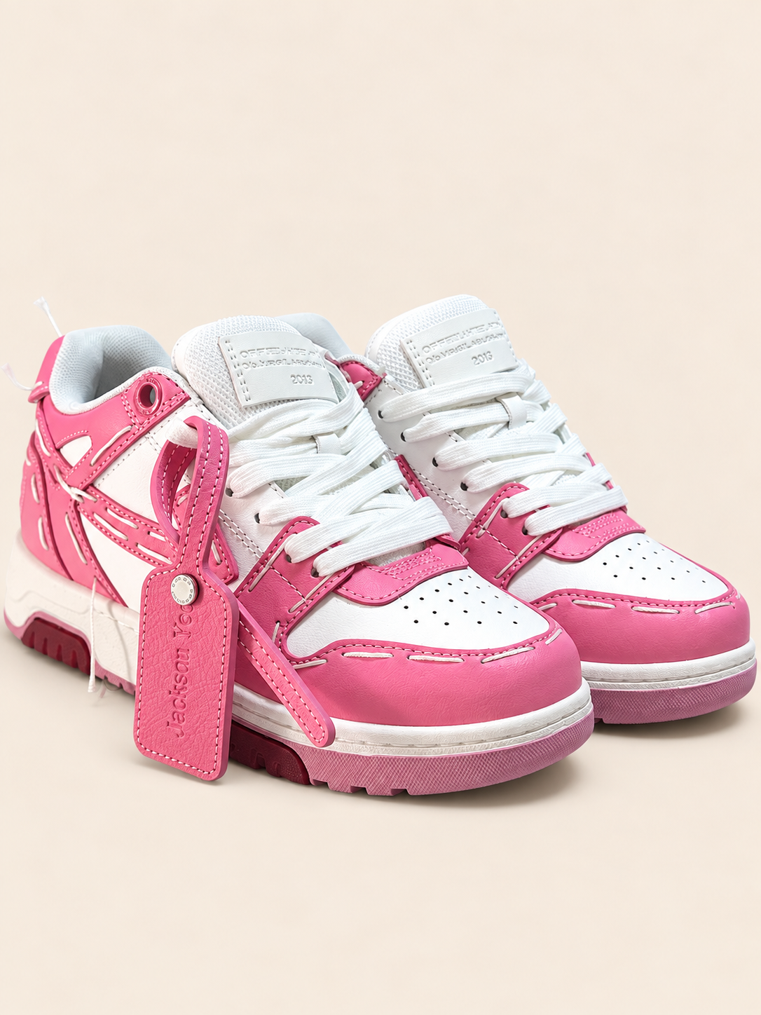 ZAPATOS OFF WHITE ROSADOS