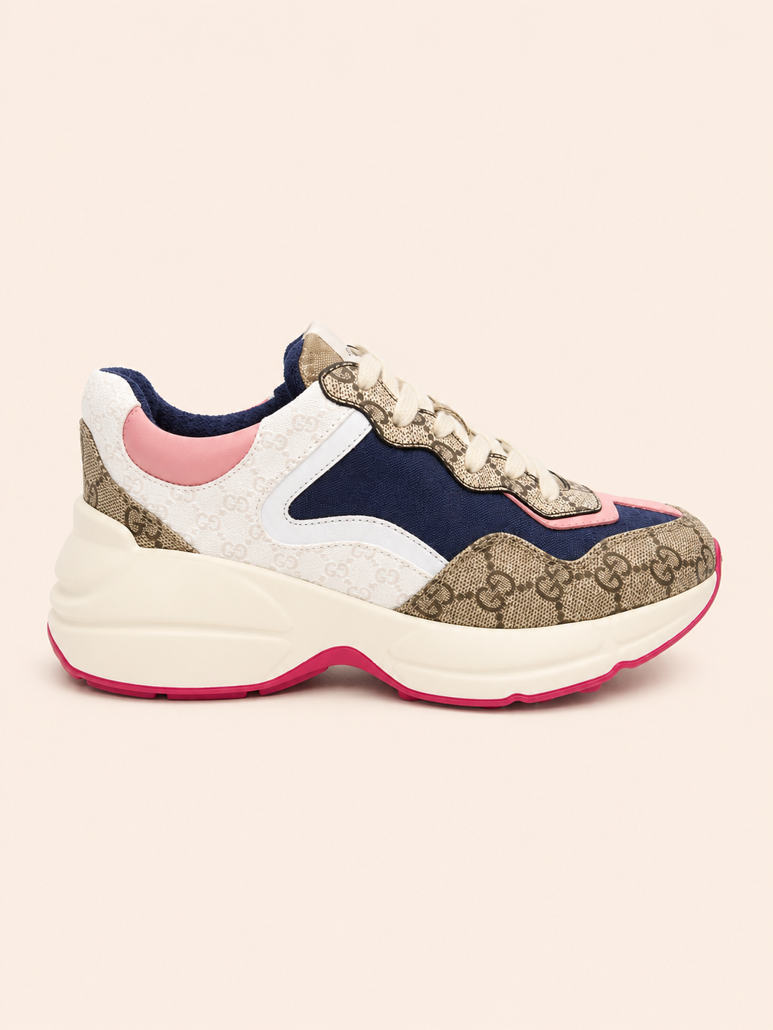 ZAPATOS GUCCI CAFÉS ROSADO