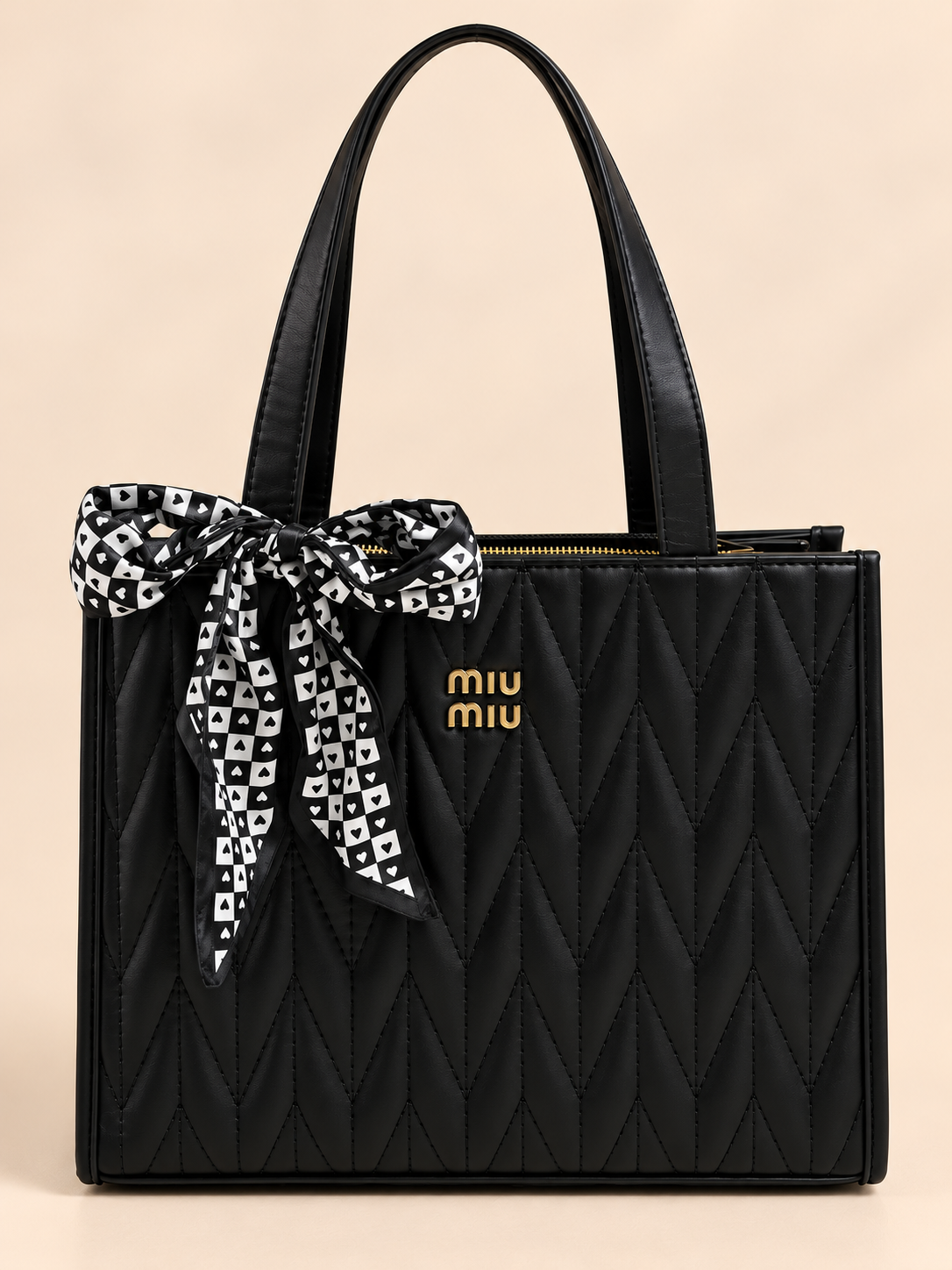 BOLSO DE MANO MIU MIU NEGRO