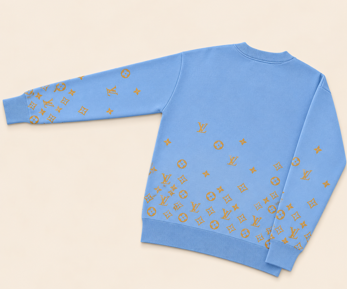 BUZO LV AZUL DORADO