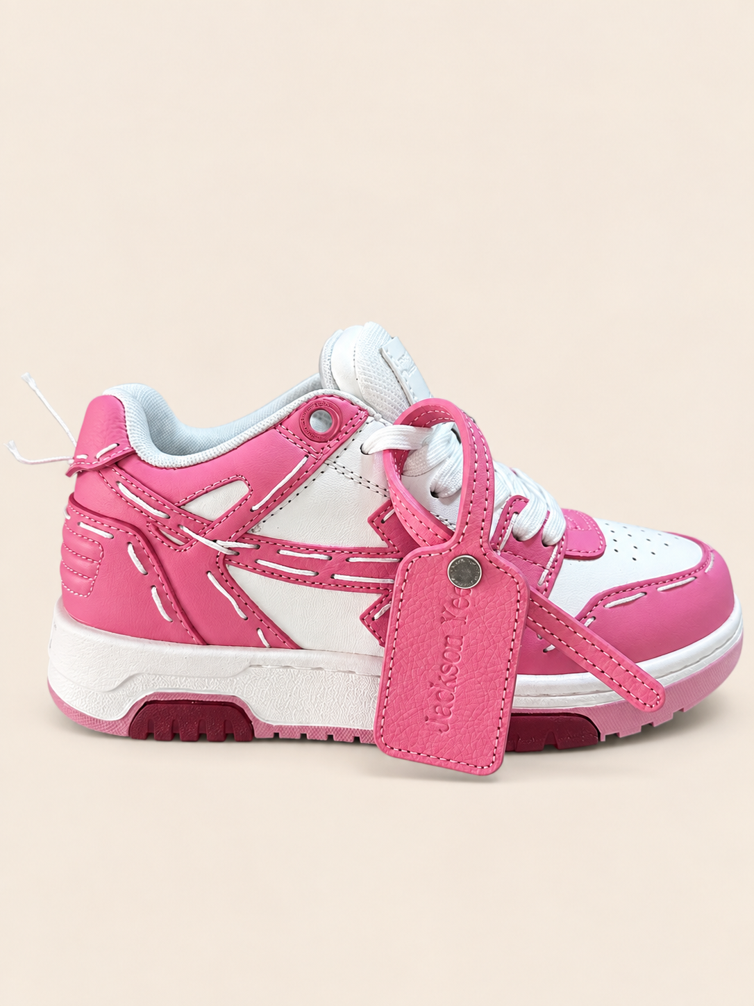 ZAPATOS OFF WHITE ROSADOS