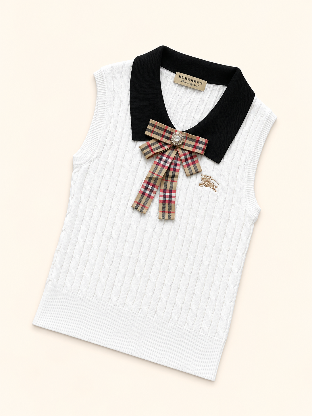 BÁSICA BURBERRY BLANCA