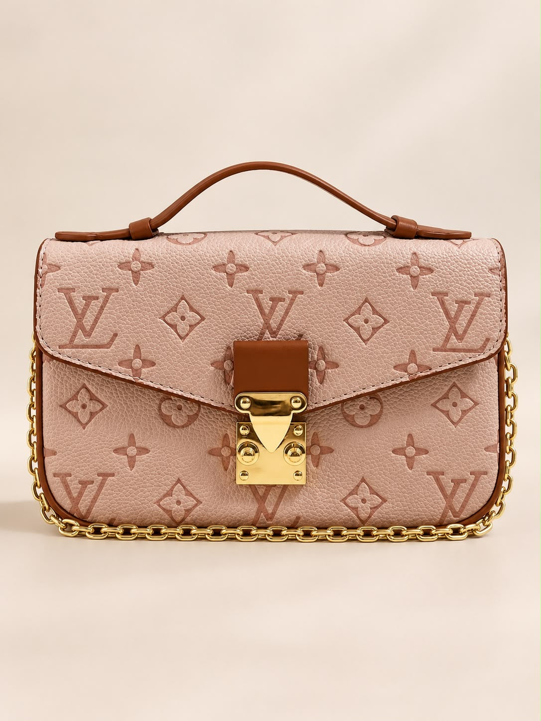 BOLSO DE MANO LV ROSADO