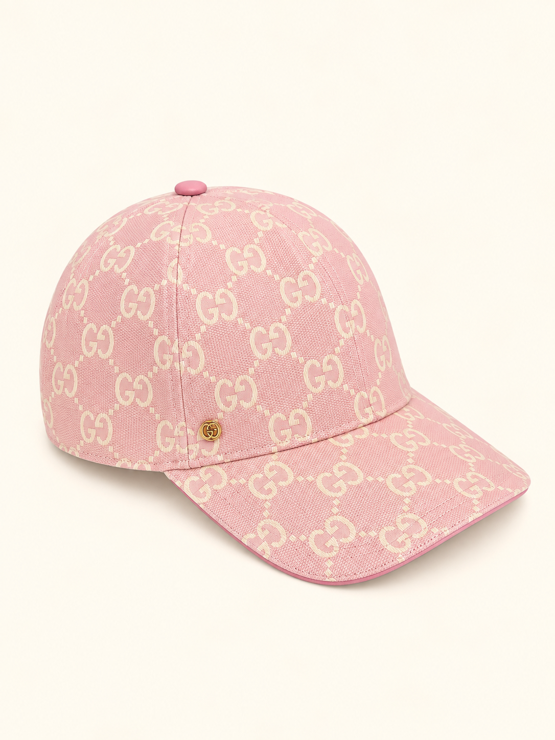 GORRA GUCCI ROSADA DORADA