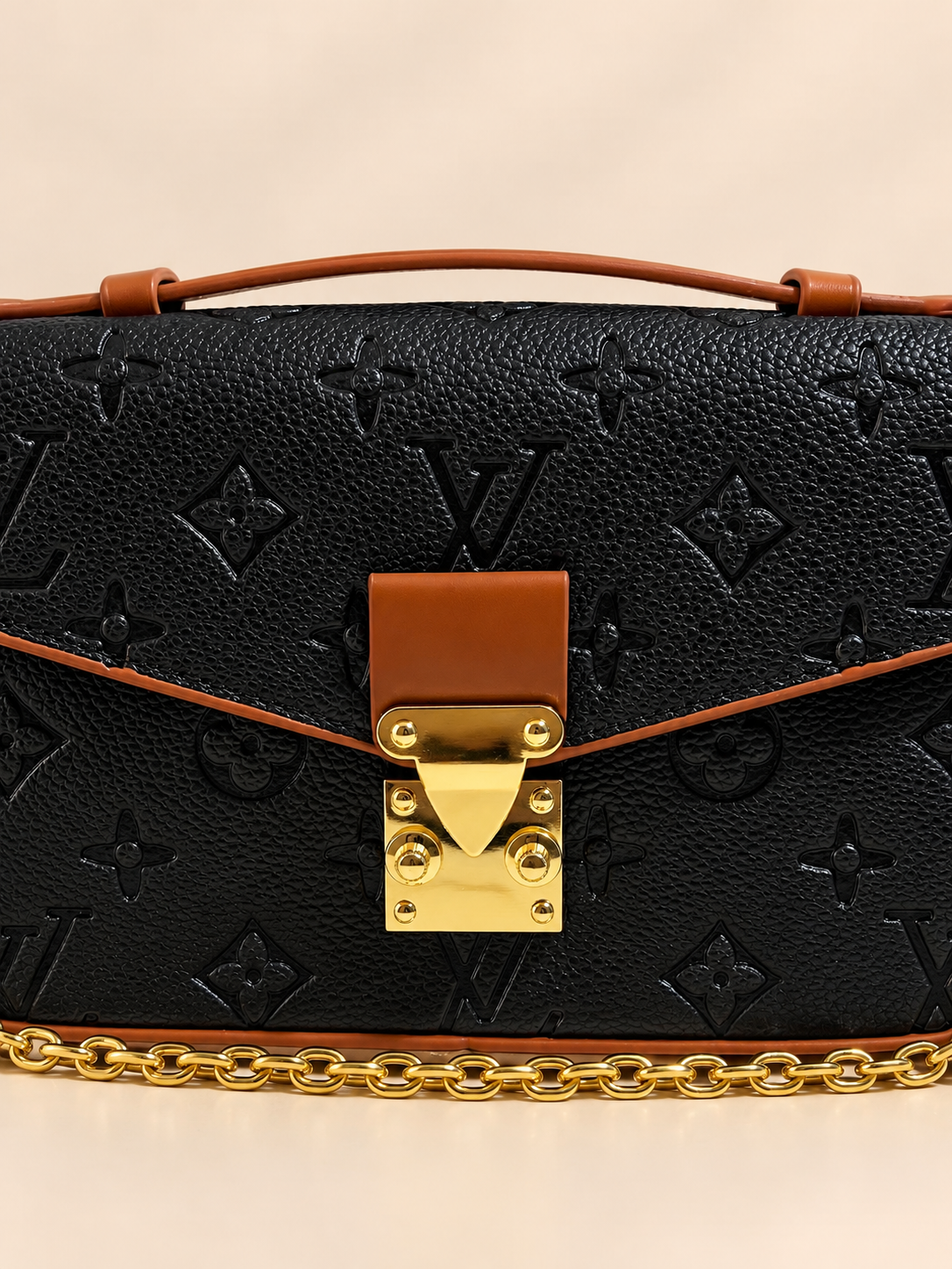 BOLSO DE MANO LV NEGRO