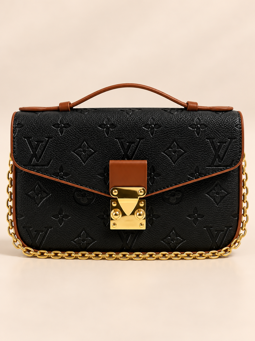 BOLSO DE MANO LV NEGRO