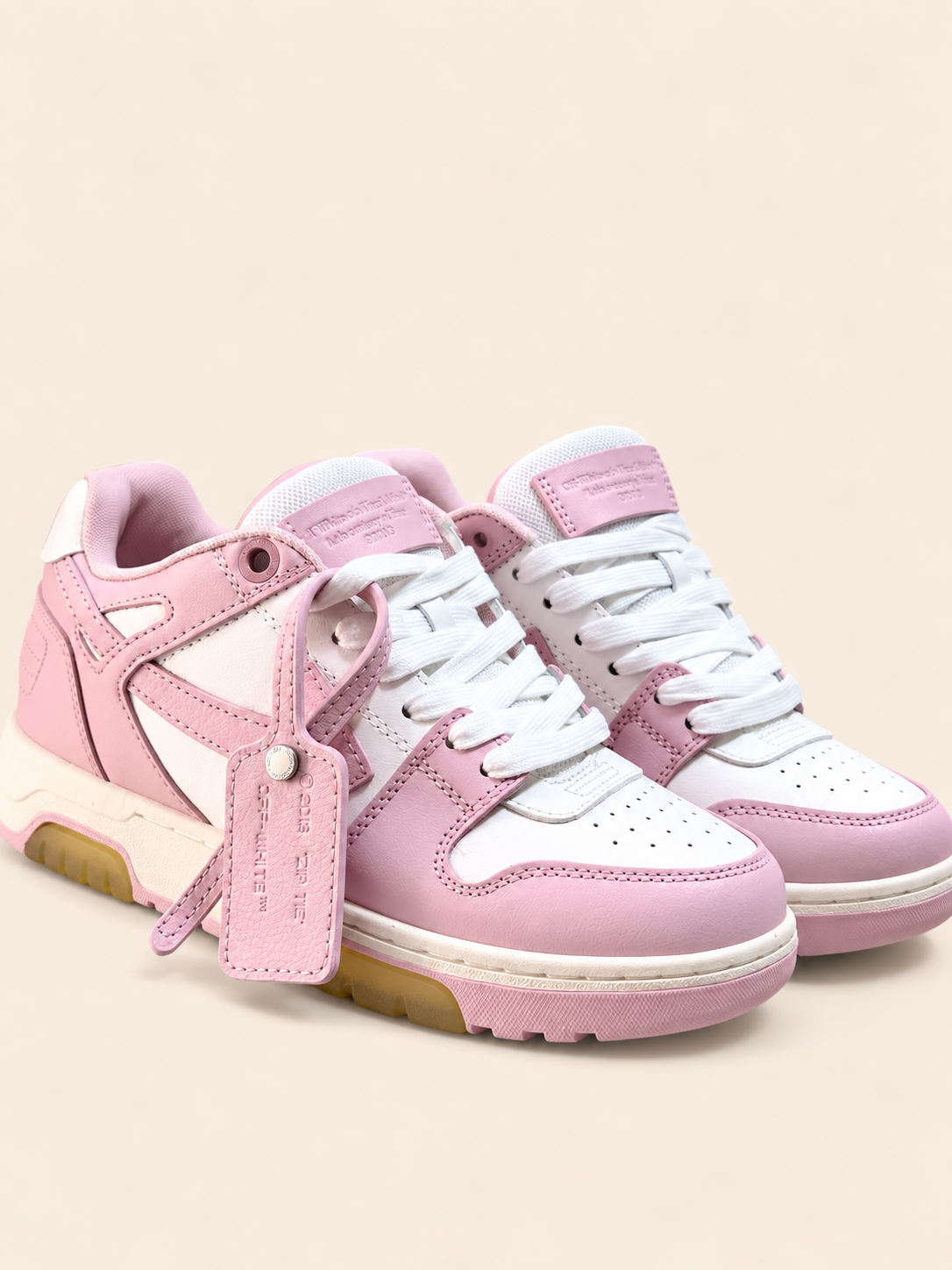 ZAPATOS OFF WHITE ROSADOS CLARO