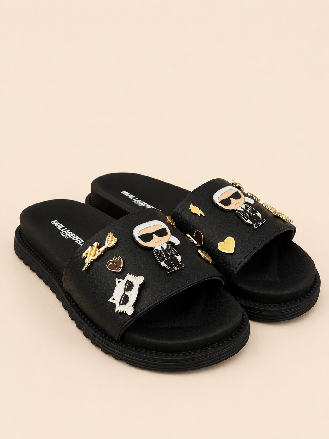 CHANCLAS KARL NEGRAS PINES