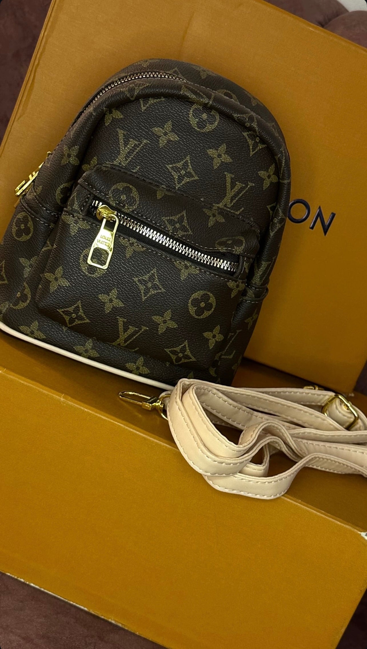 BOLSO COACH CAFE PEQUEÑO
