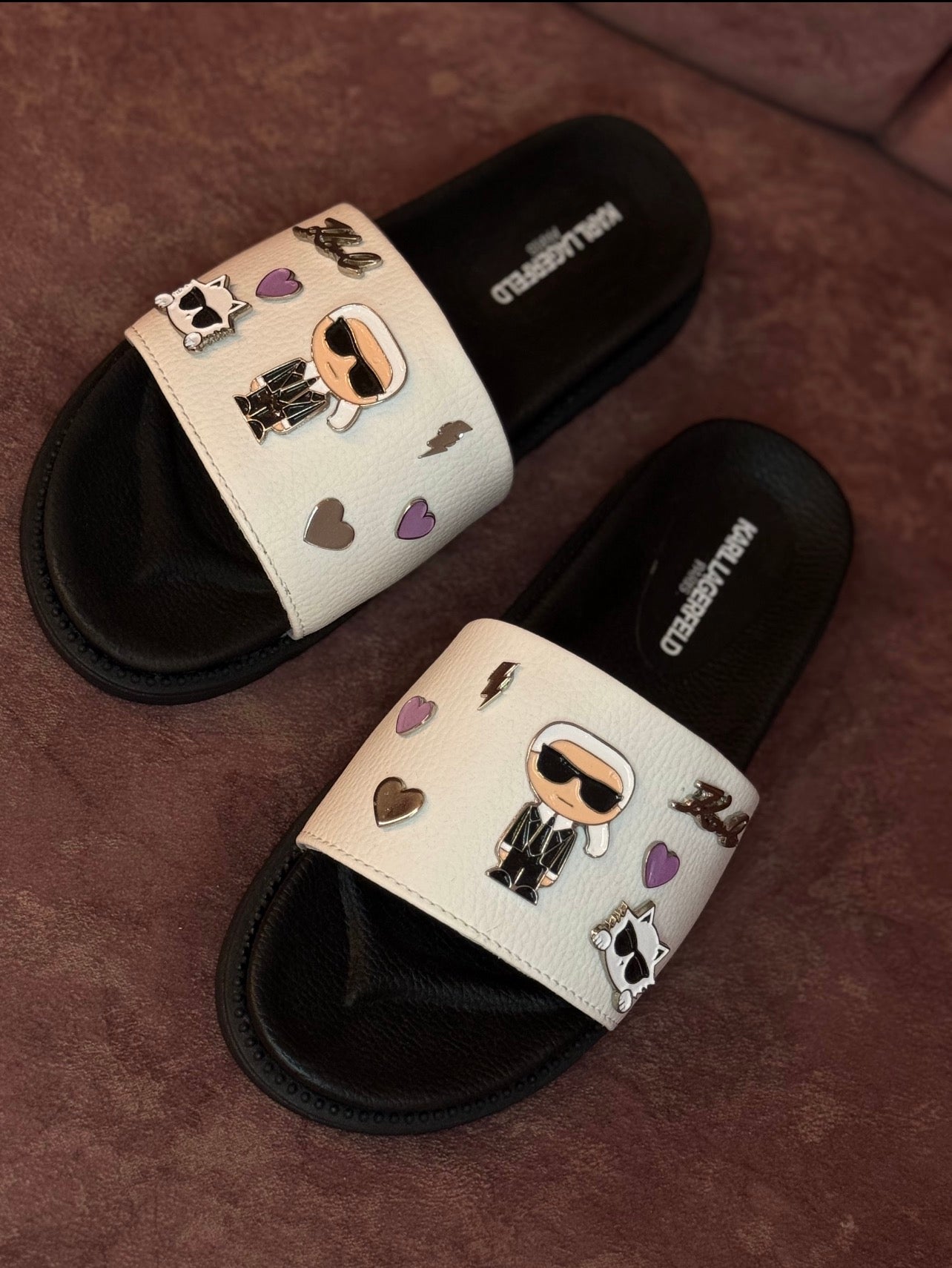 CHANCLAS KARL BLANCAS PINES MORADO