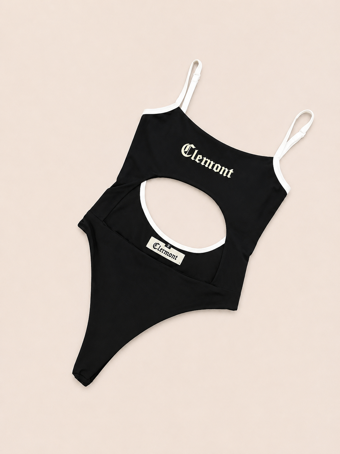 BODY CLEMONT NEGRO TIRA BLANCA