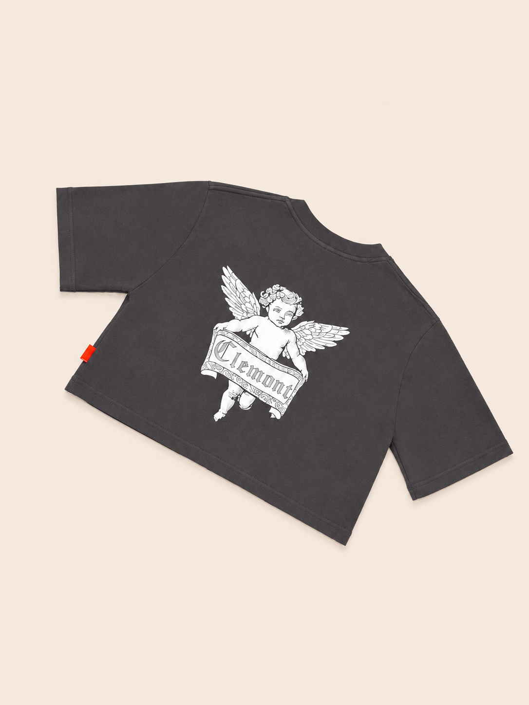 CAMISA CLEMONT GRIS OSCURO ANGEL LETRERO