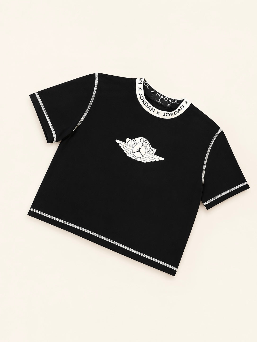 CAMISA JORDAN NEGRA CUELLO