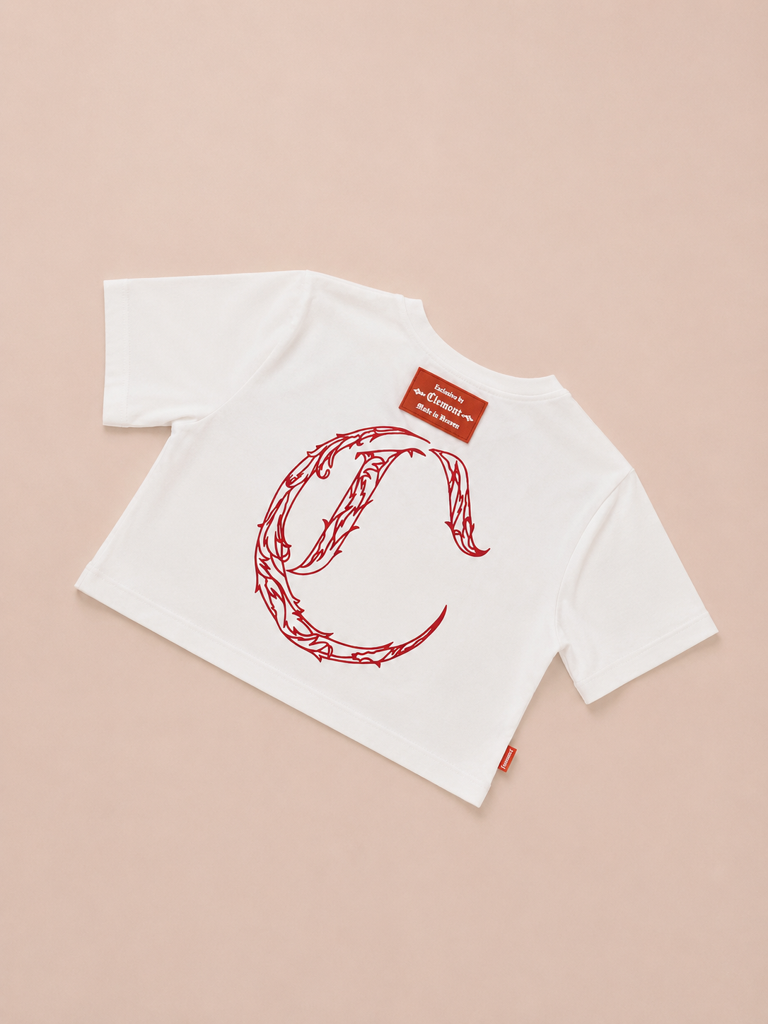 CAMISA CLEMONT BLANCA C ROJA