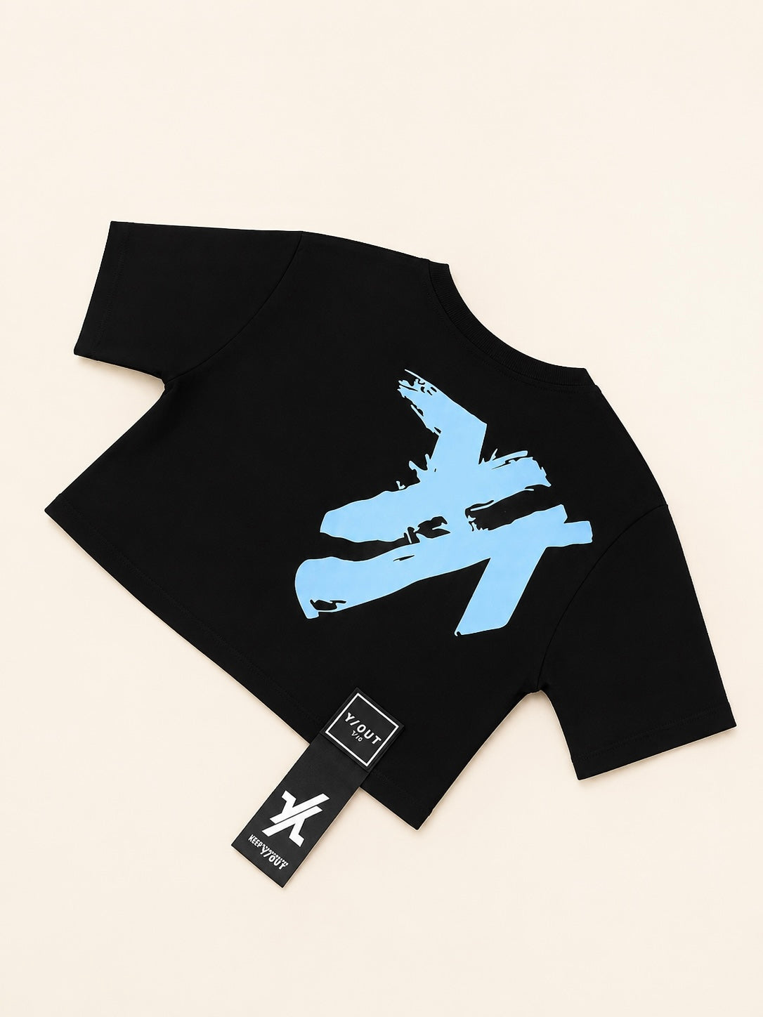 CAMISA Y/OUT NEGRA Y AZUL