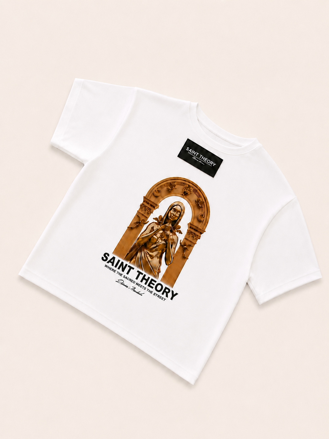 CAMISA SAINT THEORY BLANCA CAFÉ