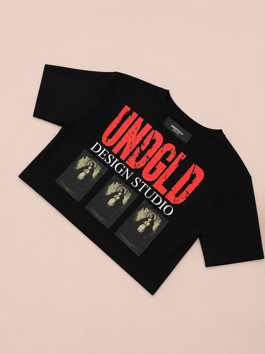 CAMISA UNDERGOLD NEGRA ROJA
