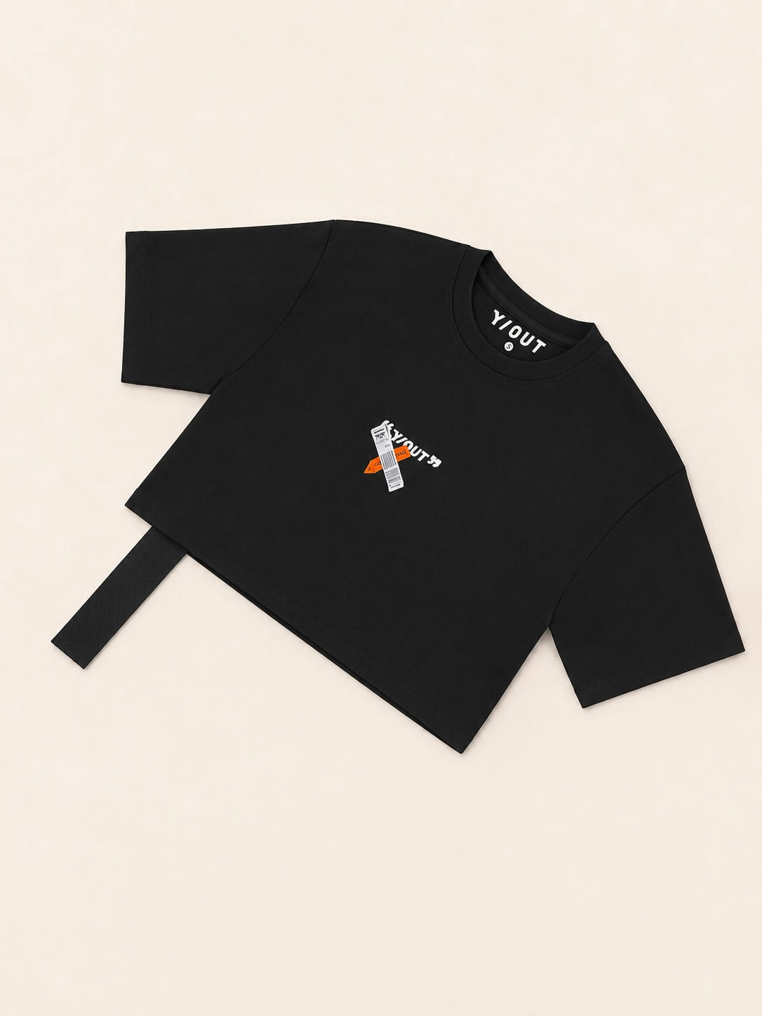 CAMISA Y/OUT NEGRA TIQUETE