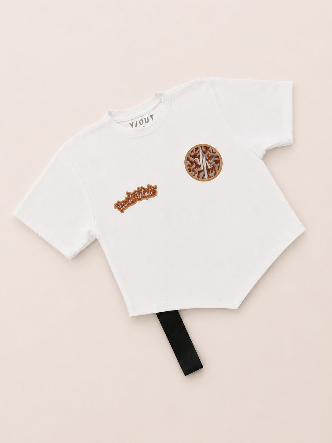 CAMISA Y/OUT BLANCA CAFÉ