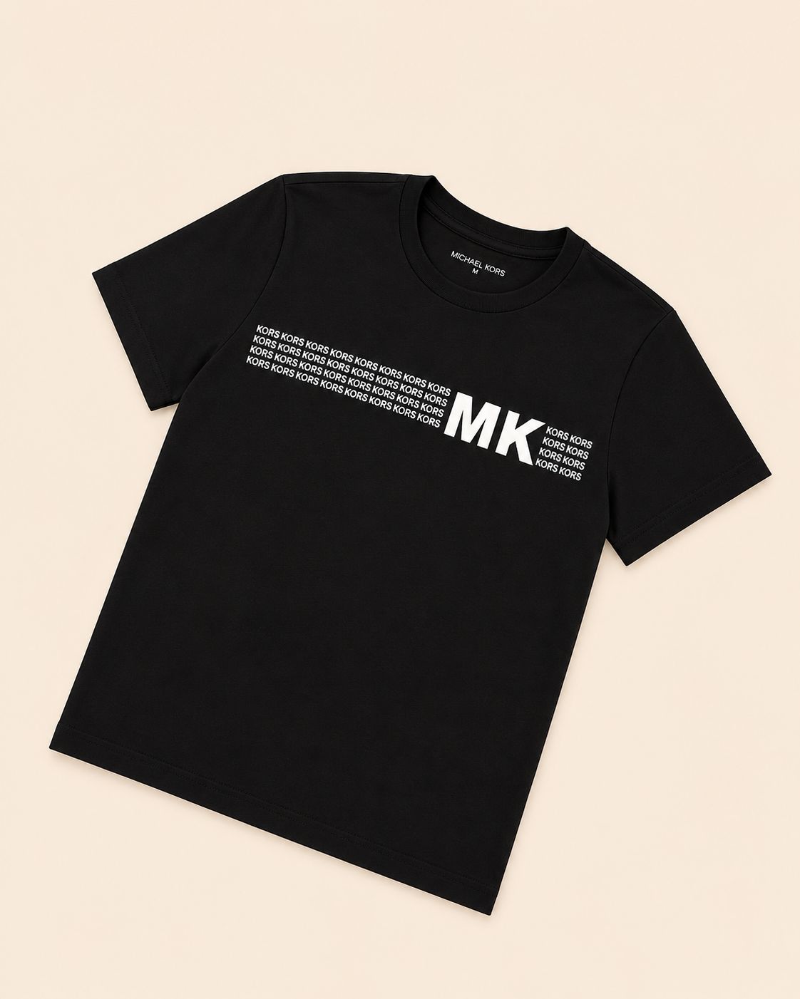 CAMISA MK LARGA NEGRA TIRA