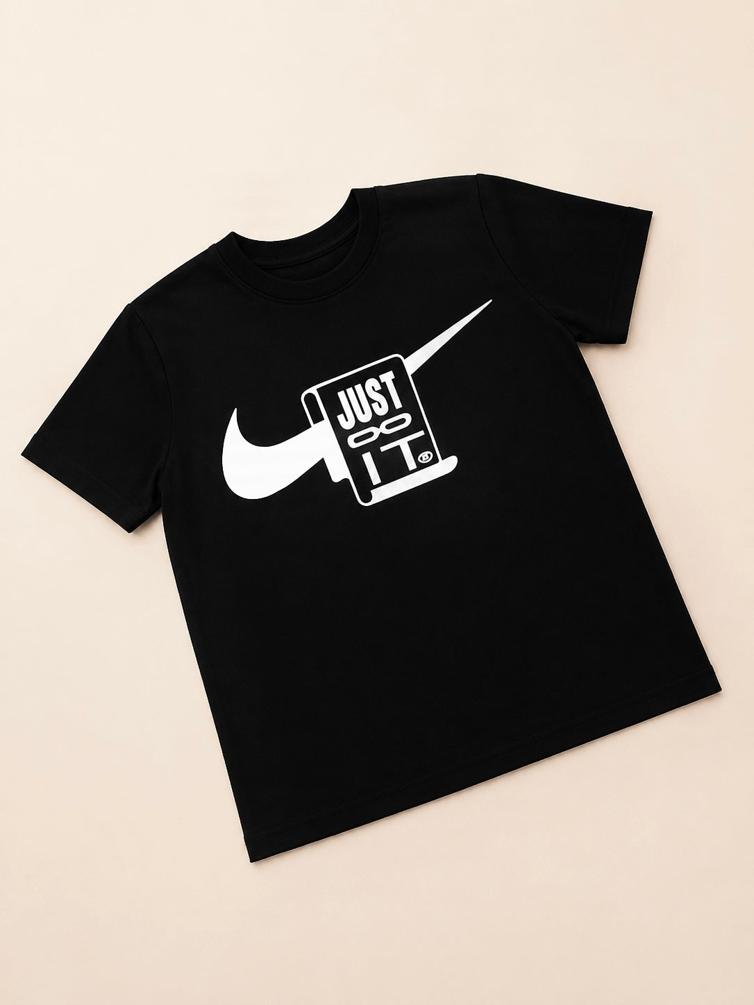 CAMISA NIKE LARGA NEGRA CUADERNO