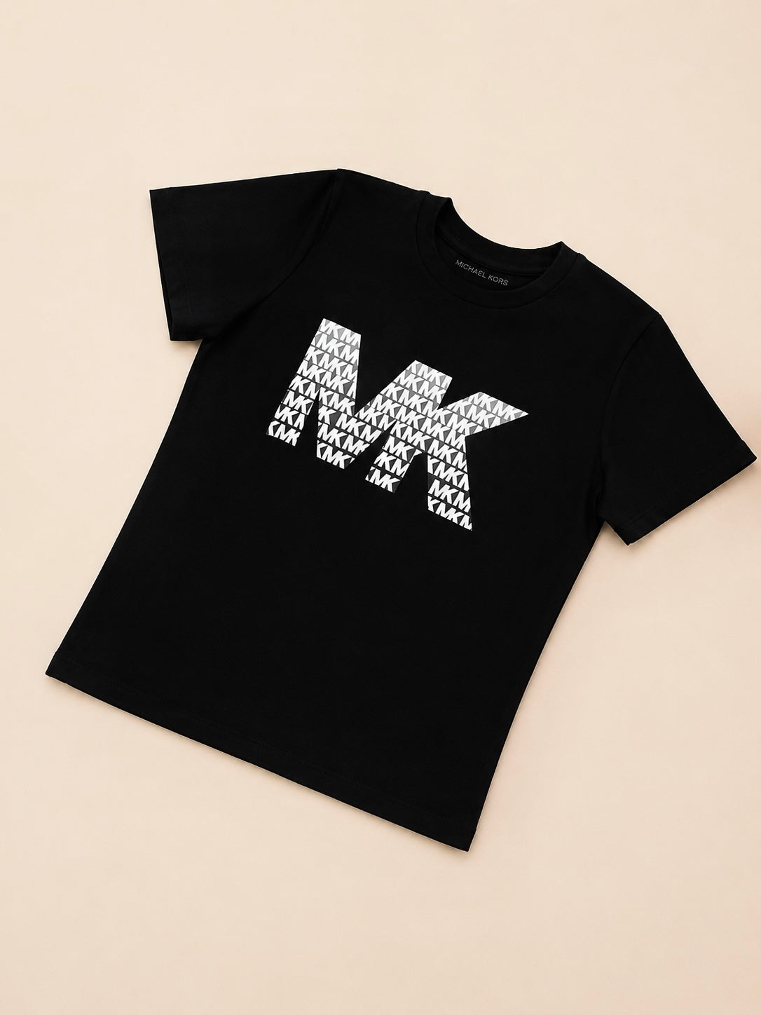 CAMISA MK LARGA NEGRA LETRAS