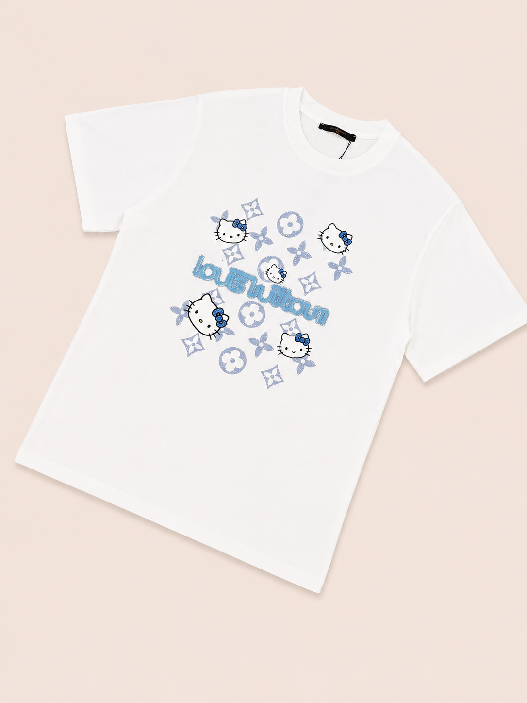 CAMISA LV LARGA BLANCA HELLO KITY
