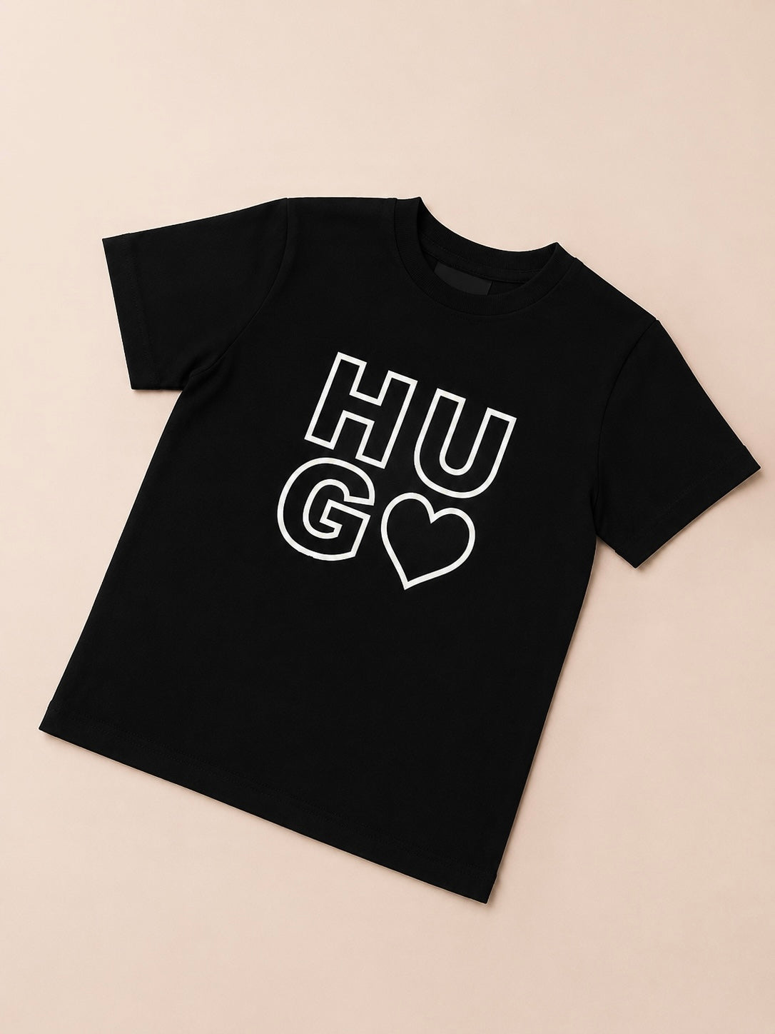 CAMISA HUGO BOSS LARGA NEGRA CORAZÓN