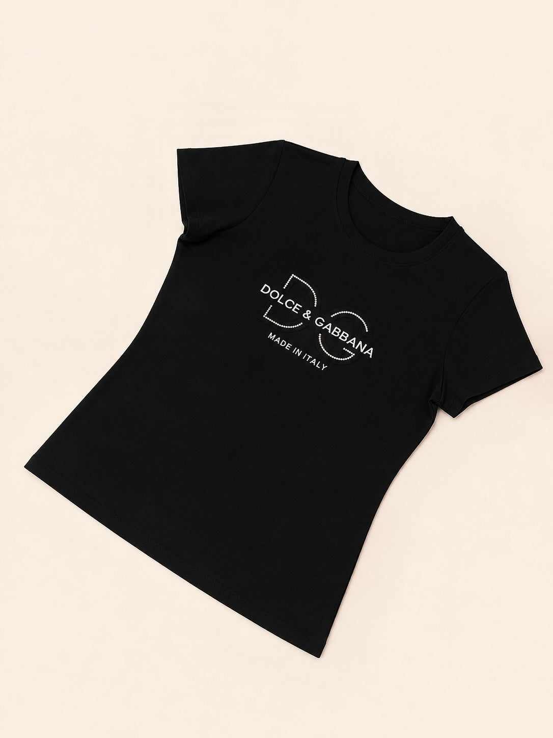 CAMISA DG LARGA NEGRA PIEDRAS