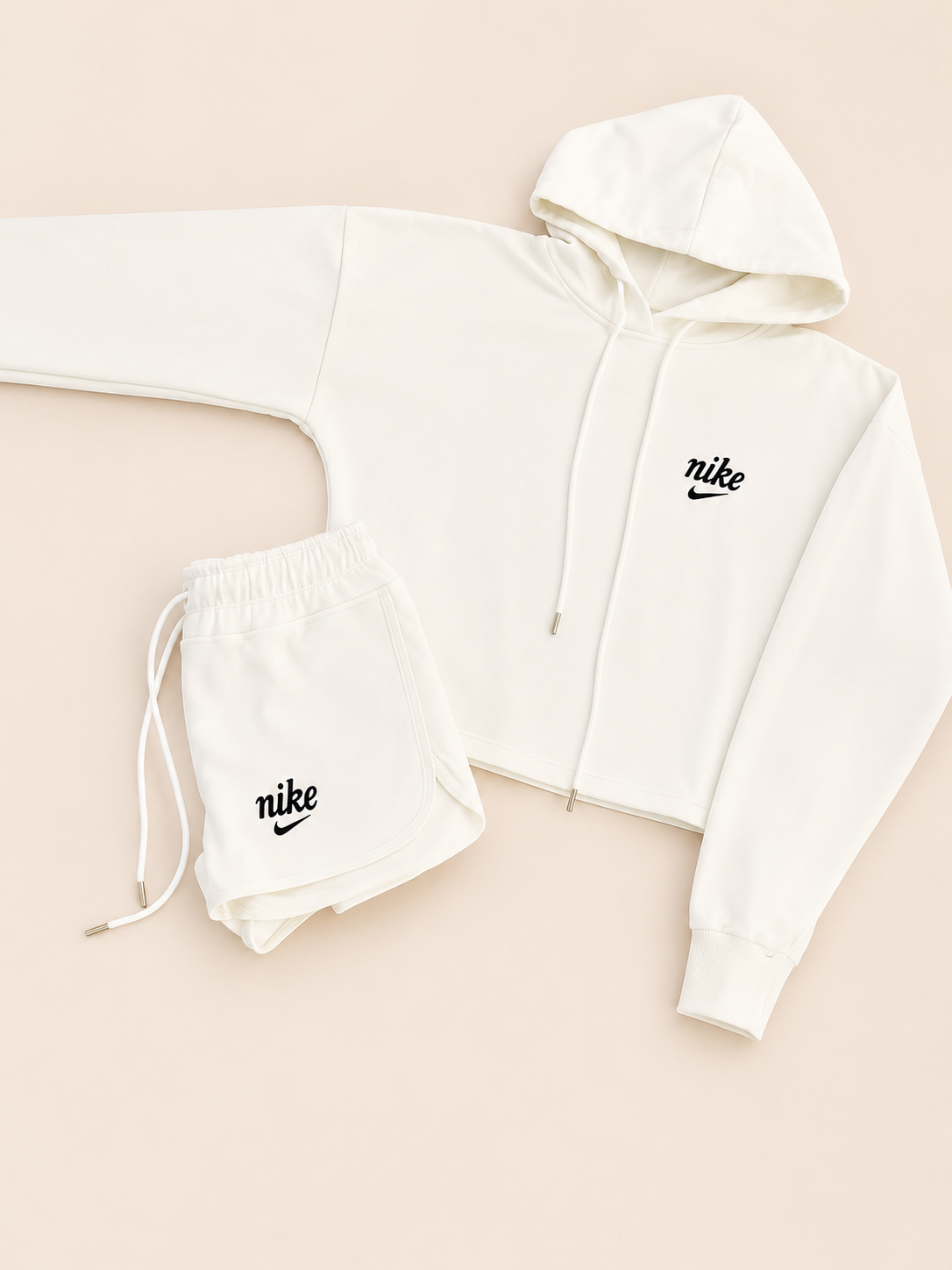 CONJUNTO NIKE BLANCO SHORT LETRAS