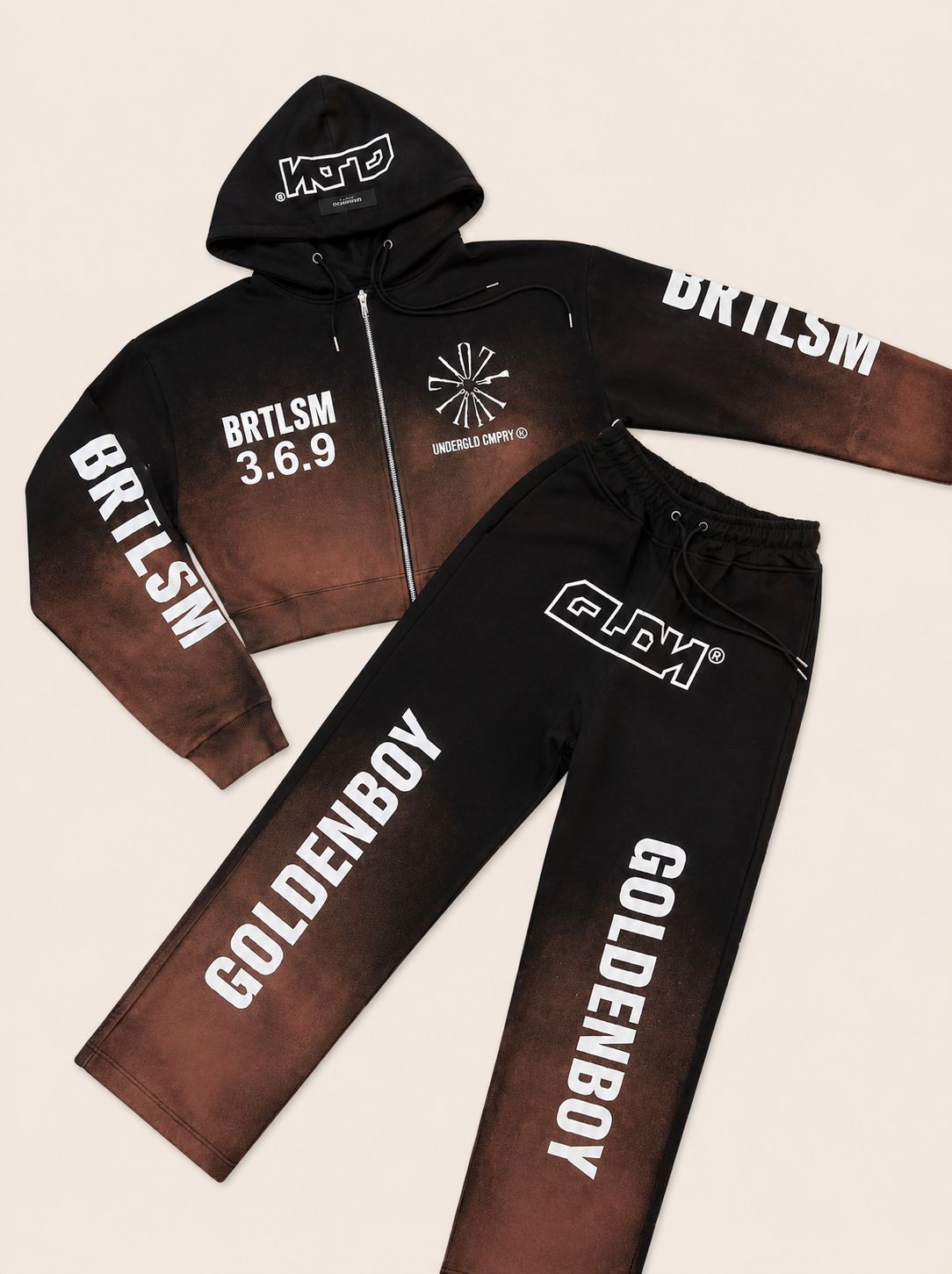 CONJUNTO UNDERGOLD NEGRO CAFÉ