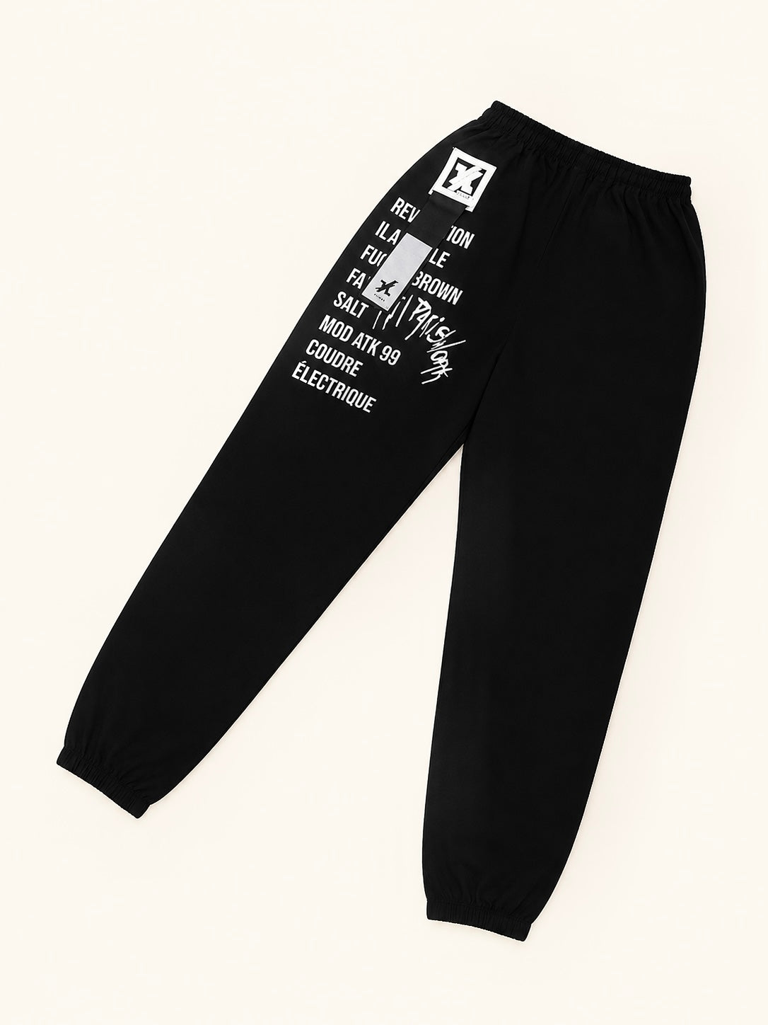 JOGGER Y/OUT NEGRO LETRAS