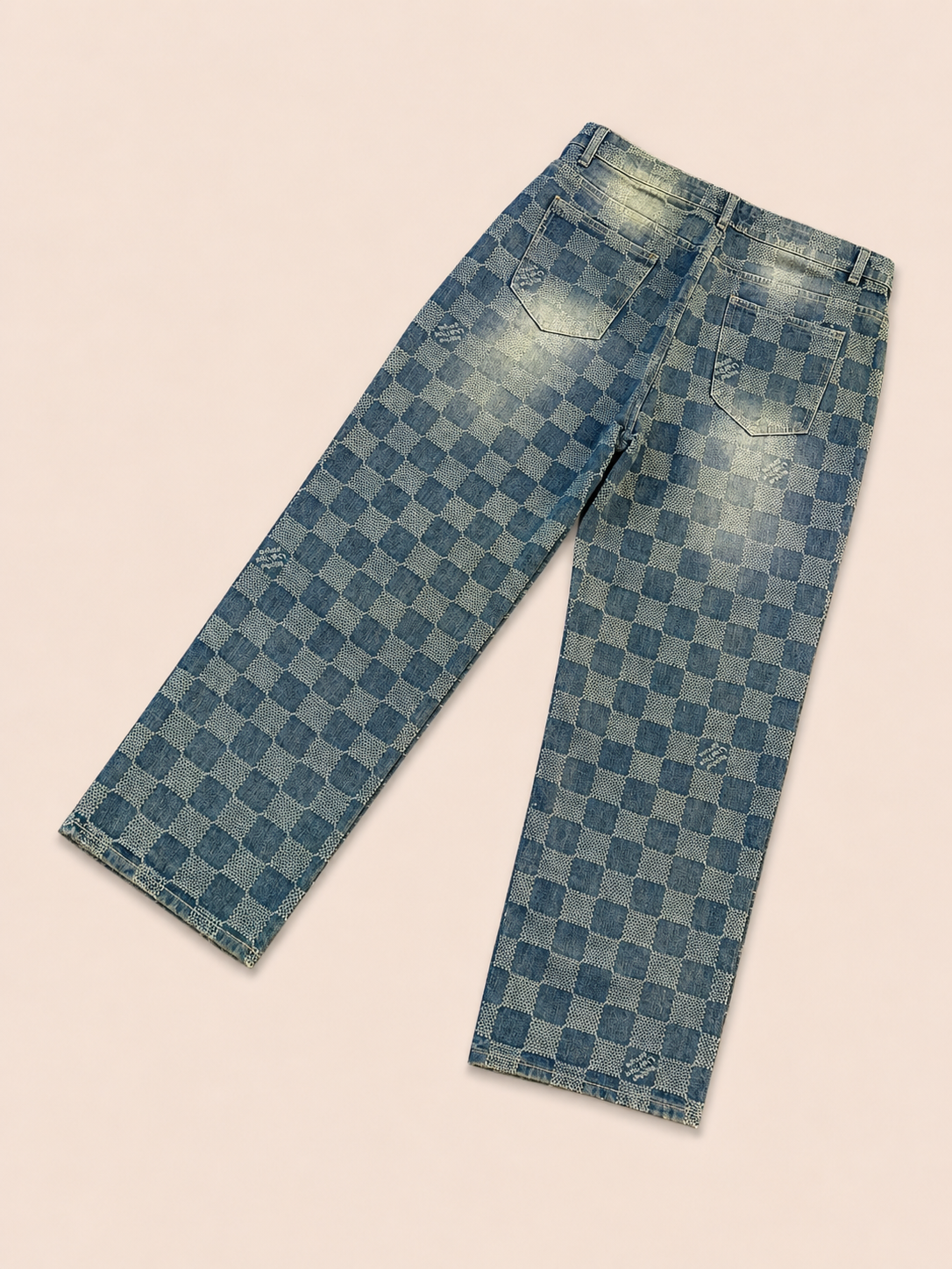 PANTALÓN LV CUADROS OSCURO