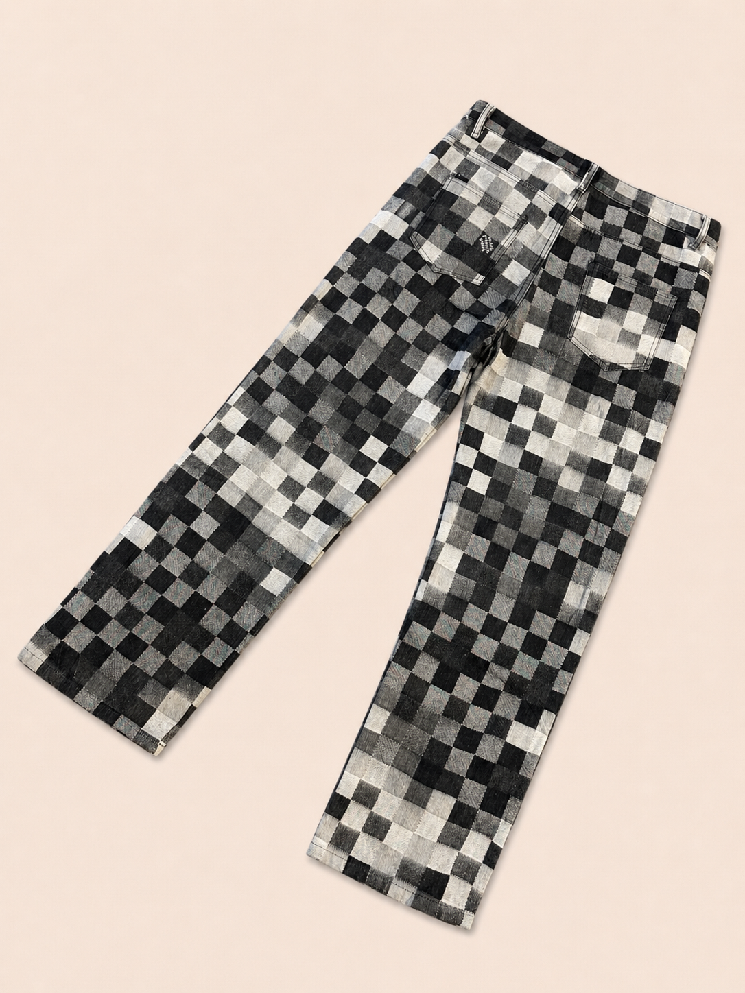 PANTALÓN LV CUADROS NEGRO