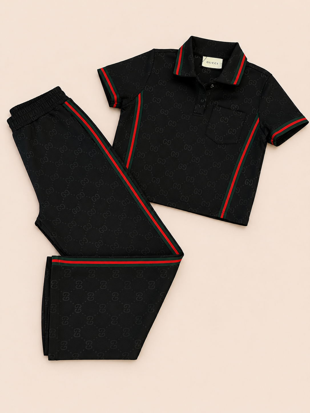 CONJUNTO GUCCI NEGRO CAMISA