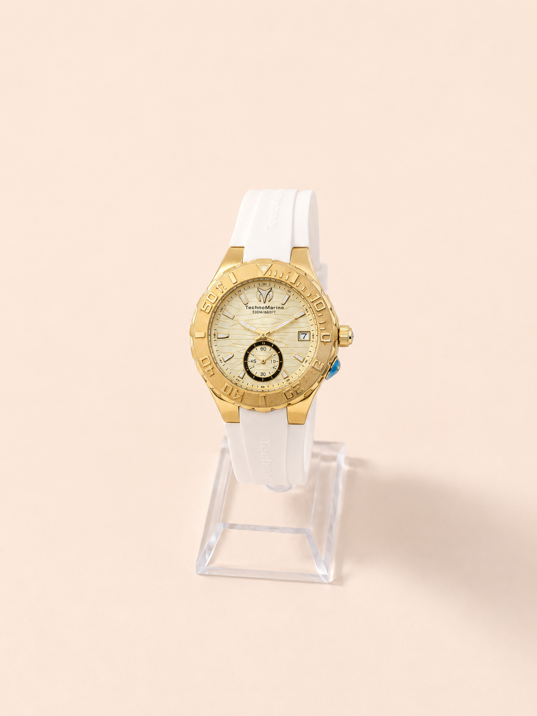 RELOJ TECHNOMARINE BLANCO DORADO