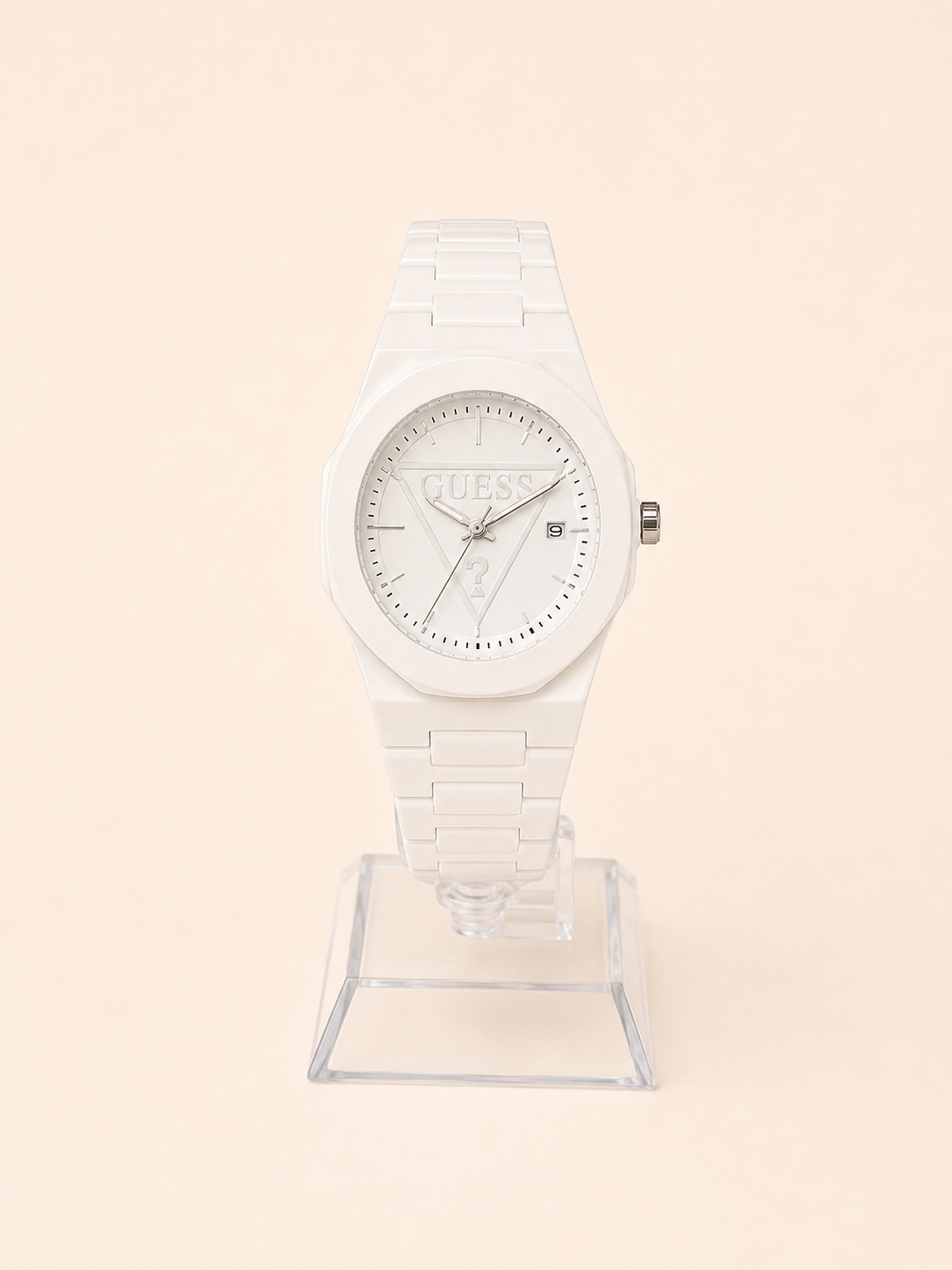 RELOJ GUESS BLANCO CÍRCULO