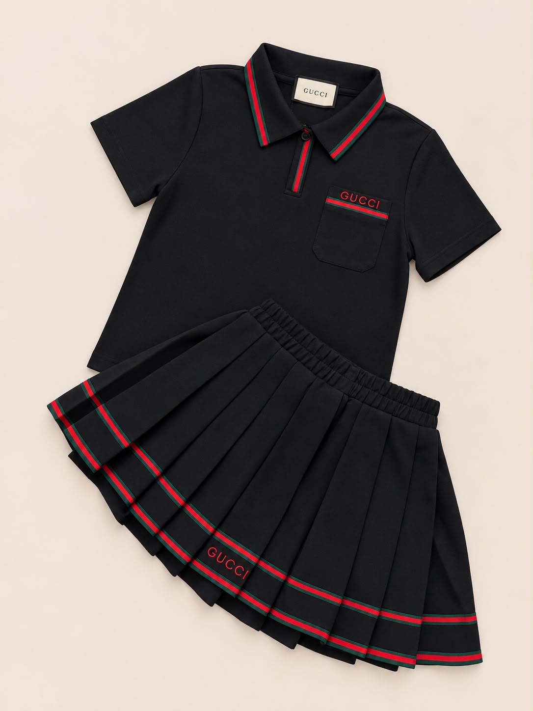 CONJUNTO GUCCI NEGRO FALDA