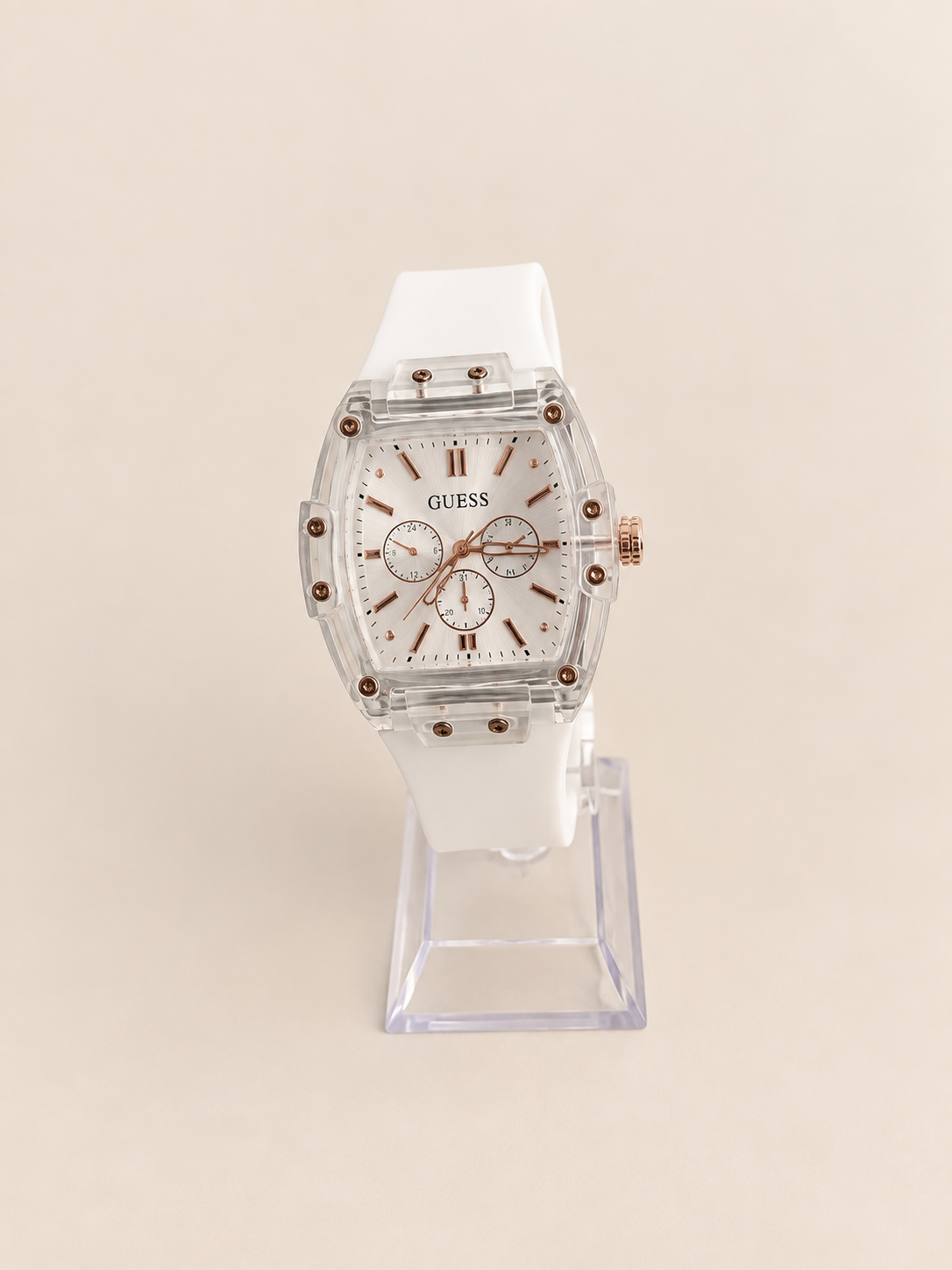 RELOJ GUESS BLANCO