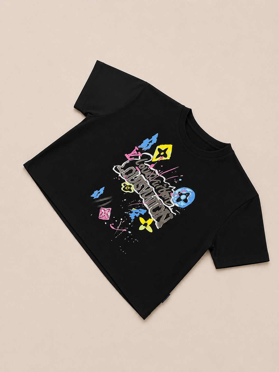 CAMISA LV NEGRA COLORES