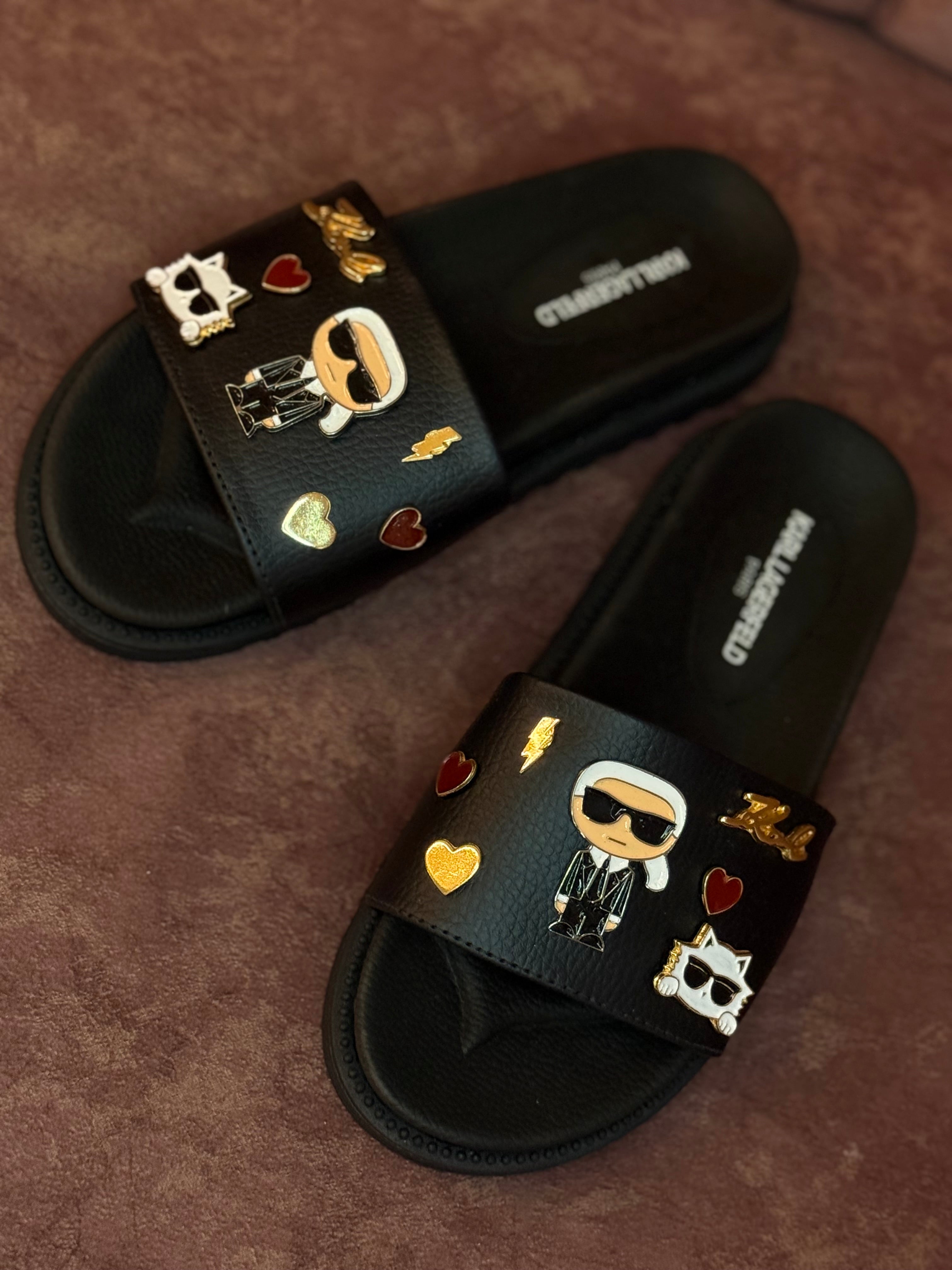 CHANCLAS KARL NEGRAS PINES
