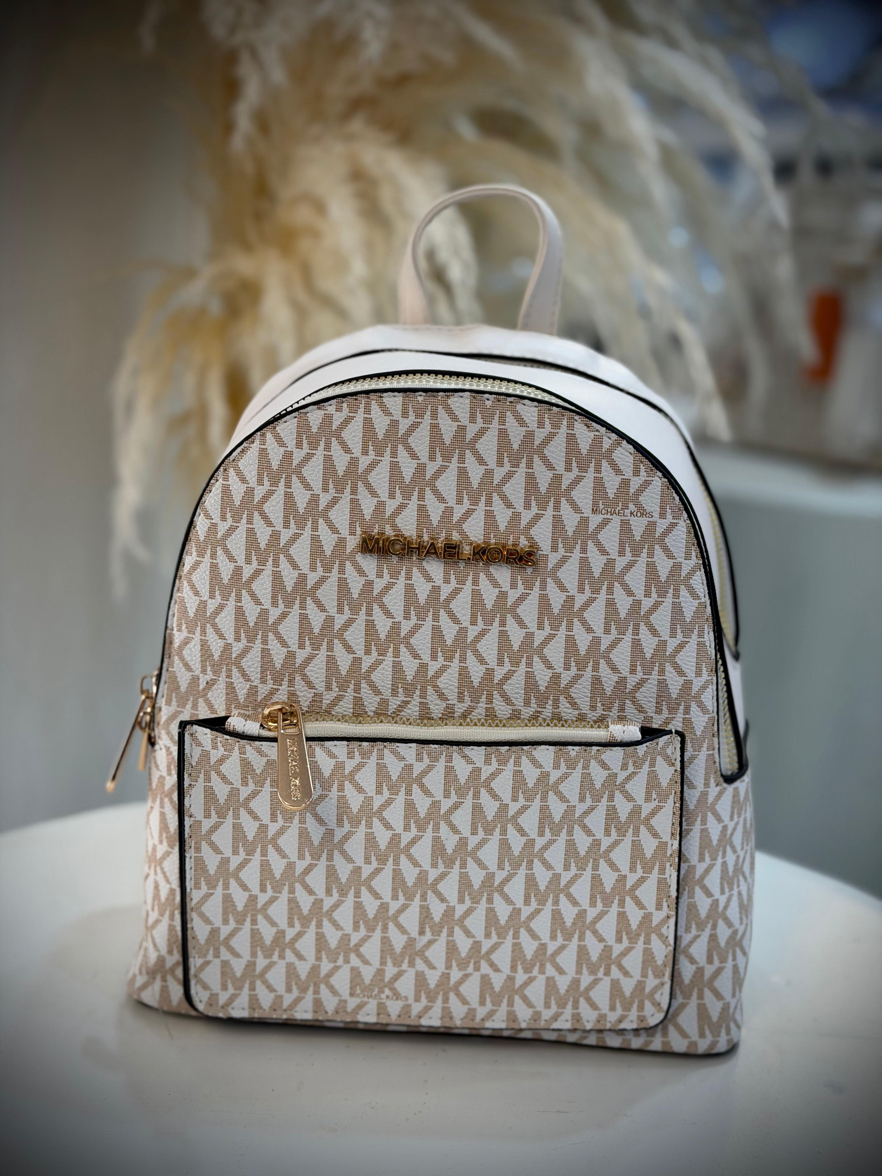 BOLSO MK BLANCO ROSADO